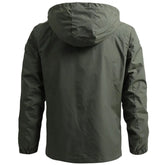 Waterproof Tactical Men's Windbreaker Jacket with Hood - Ideal for Outdoor Sports, Military Field, and Climbing - European Sizes S-5XL - Thin and Lightweight Outwear Dropshipman